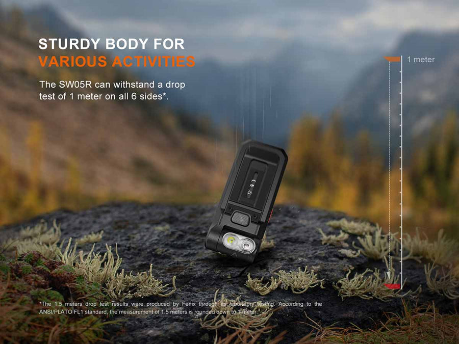Fenix SW05R-Red Multipurpose Clip-On Light () 150L
