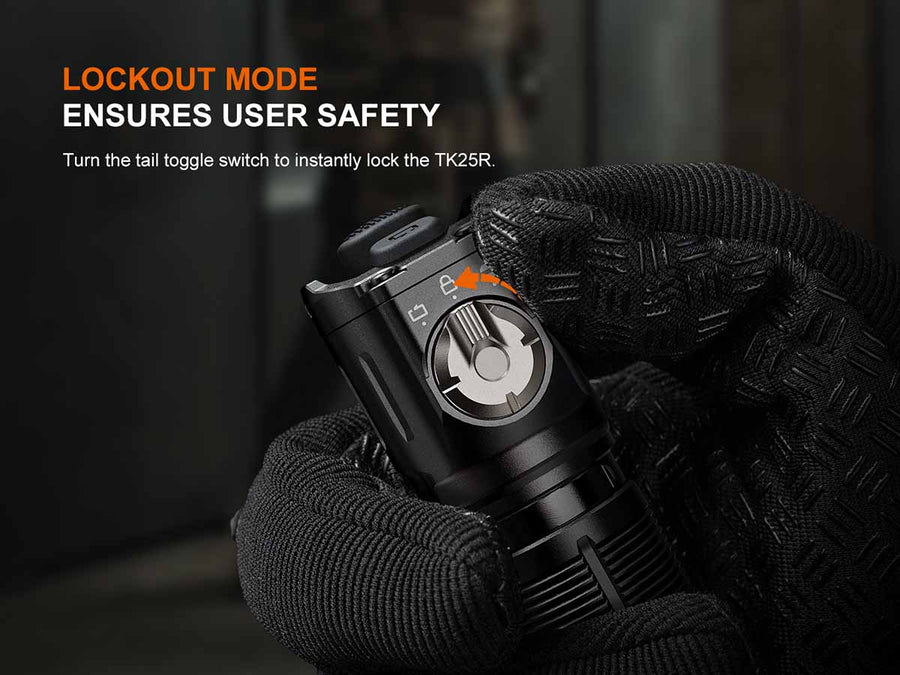 Fenix TK25R Multifunction Law Enforcement And Duty Flashlight (Black) 3600L