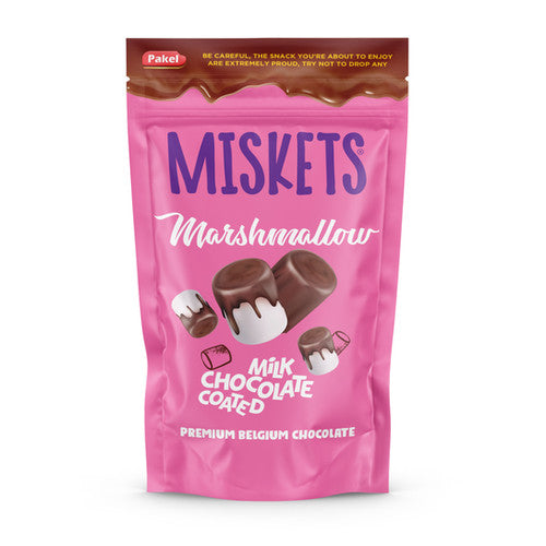 Pakel Miskets Milk Chocolate Coated Marshmellow 100g - Shams Shopping Centre Pakel Miskets  