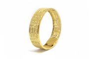AMNA Taarkashi Broad Bangle Gold Plated Jewelry ASJ-B01
