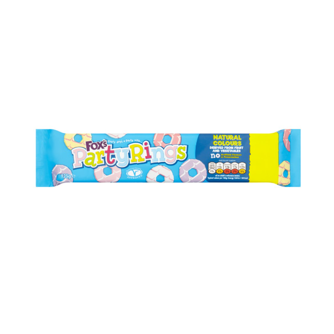 Fox's Party Rings fruits & vegetables 125g
