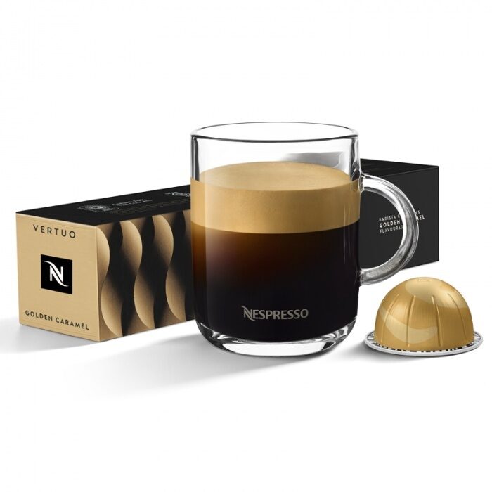 Nespresso Vertuo Golden Caramel Capsules 125g - Shams Shopping Centre Nespresso  