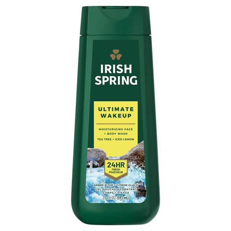 Irish Spring Ultimate Wakeup Moisturizing Face + Body Wash 591ml