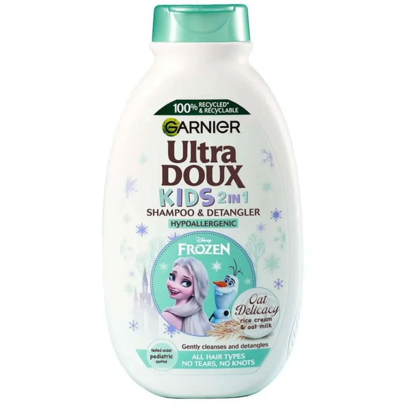Garnier Ultra Doux Kids Frozen Rice Cream & Oat Milk 2 in 1 Shampoo & Detangler 400ml