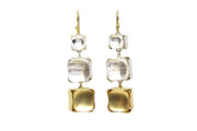 AMNA Silver And Gold Cubes Jewelry ASJ-E24