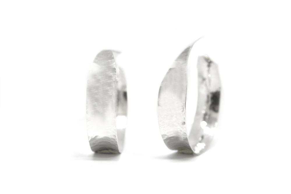 AMNA Hammered Hoops Jewelry ASJ-E19