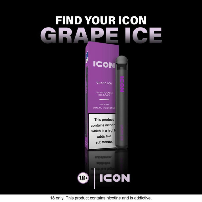 Icon Grape Ice Disposable Pod 1500 Puff