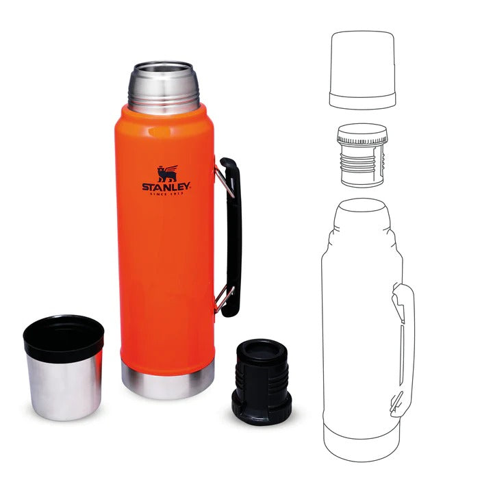 Stanley Classic Legendary Bottle | 1.0L | Blaze Orange - Shams Shopping Centre Stanley  