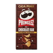 Casa Pons Pringlez milk Chocolate Bar Whith Peanut Butter & Salted Chips 140g