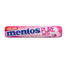 Mentos Pure Fresh Bubble Fresh Gum Roll 9 pcs