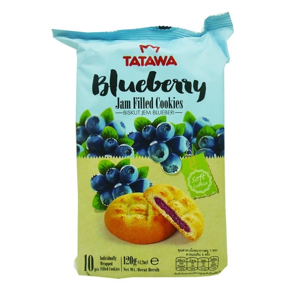 Tatawa Blueberry Jam Filled Cookies 120g - Shams Shopping Centre Tatawa  