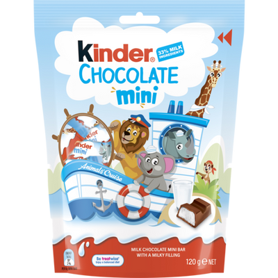 Kinder Chocolate Minis Pouch 120g - Shams Shopping Centre Kinder  