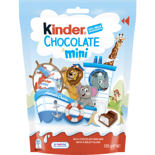 Kinder Chocolate Minis Pouch 120g - Shams Shopping Centre Kinder  