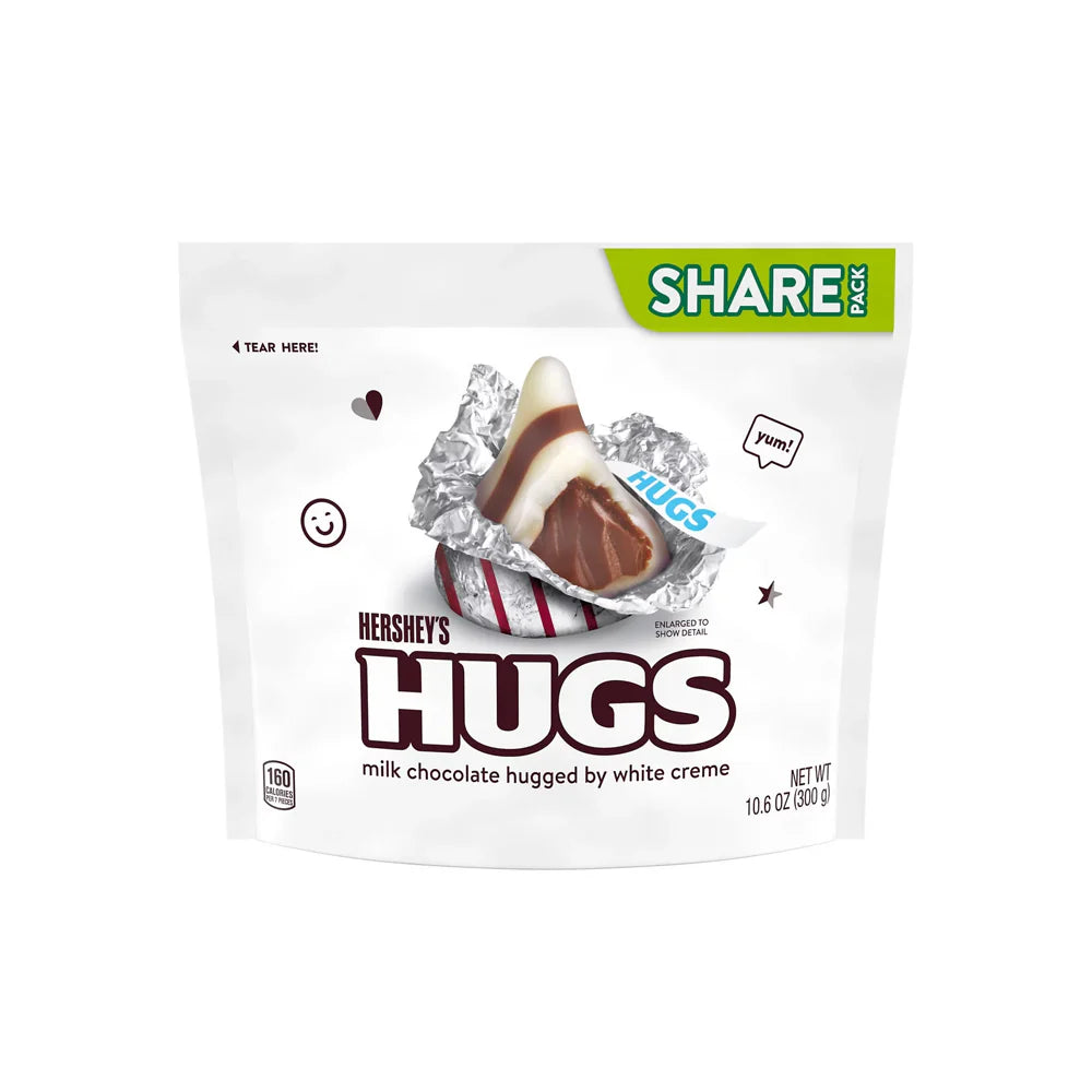 Hershey's Hugs Milk Chocolate With White Cream 300g - Shams Shopping Centre Hersheys  