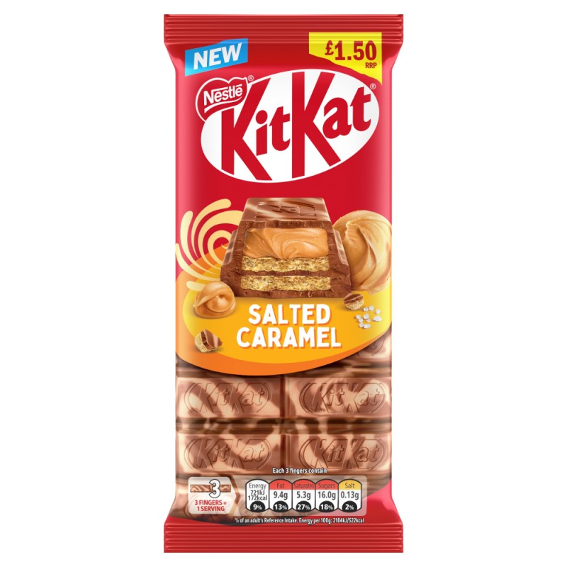 Nestle Kit Kat Salted Caramel Bar 99g