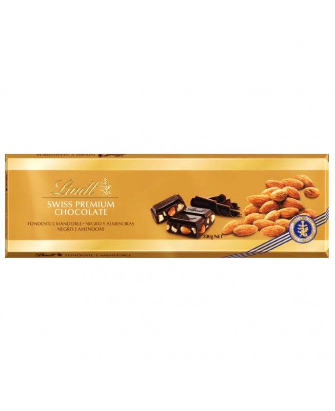 Lindt Dark Chocolate With Whole Almonds Tablet 300g