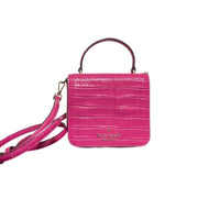 Kate Spade Staci Croc Square Crossbody in Festive Pink - Shams Shopping Centre Kate Spade  