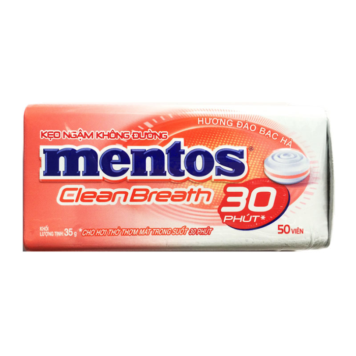 Mentos Cleanbreath Peach Mint 35g