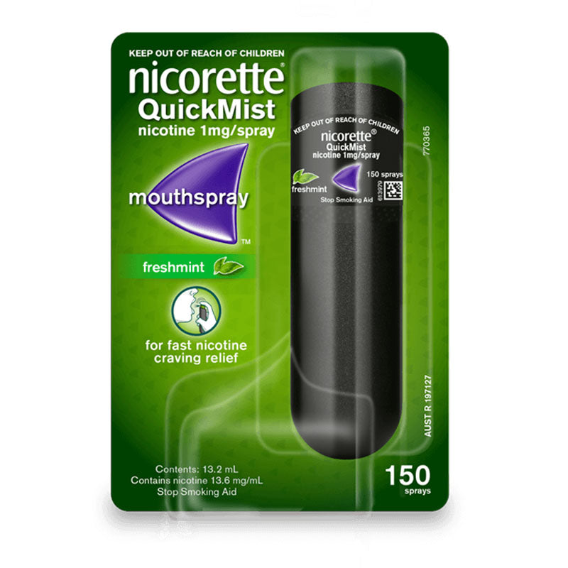 Nicorette Quick Mist Fresh Mint 1mg - Shams Shopping Centre Nicorette  