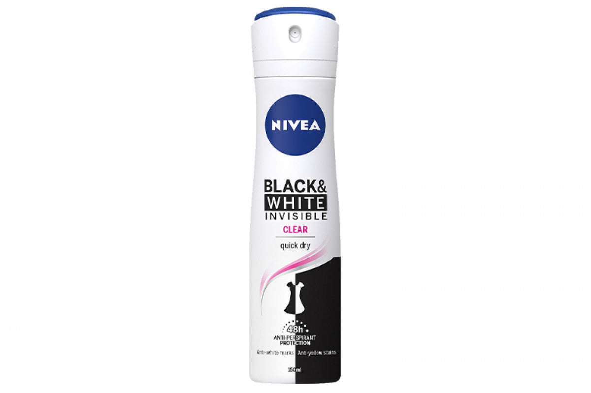 Nivea Black & White Invisible Body Spray 150ml - Shams Shopping Centre Nivea  