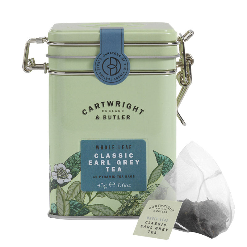 Cartwright & Butler Earl Grey Pyramid Tea Bags in Tin 45g - Shams Shopping Centre Cartwright & Butler  