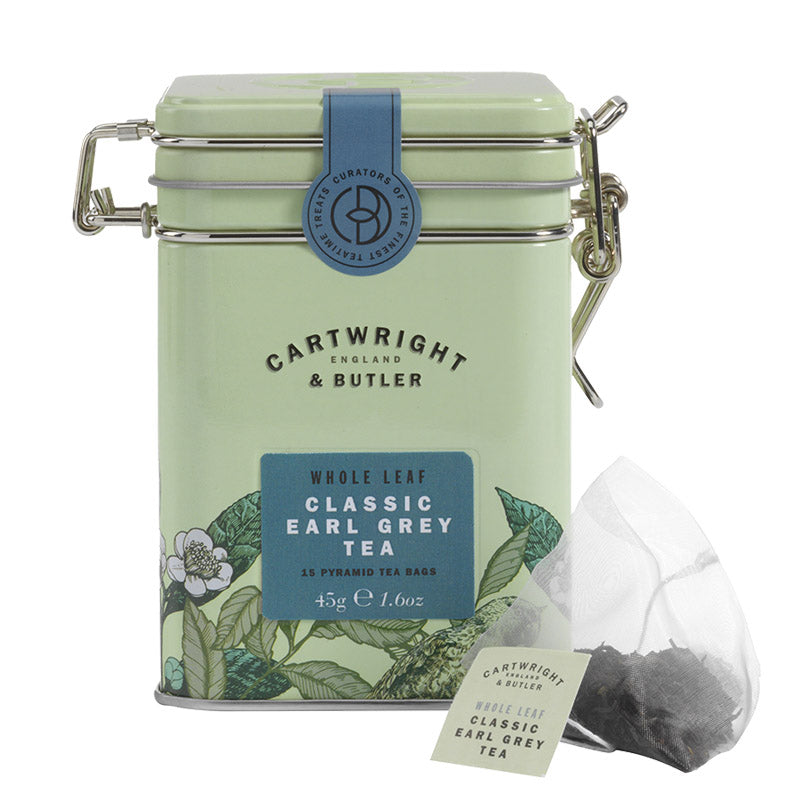 Cartwright & Butler Earl Grey Pyramid Tea Bags in Tin 45g