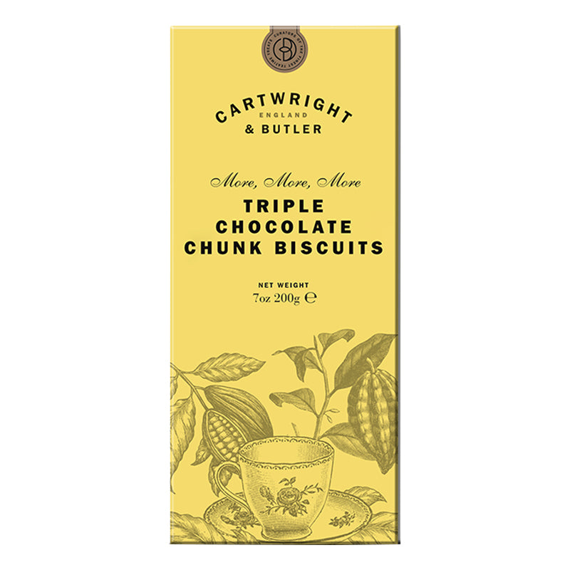 Cartwright & Butler Triple Chocolate Chunk Biscuits in Carton 200g - Shams Shopping Centre Cartwright & Butler  