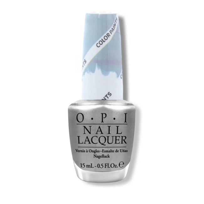 O.P.I Nail Lacquer-Silver Canvas