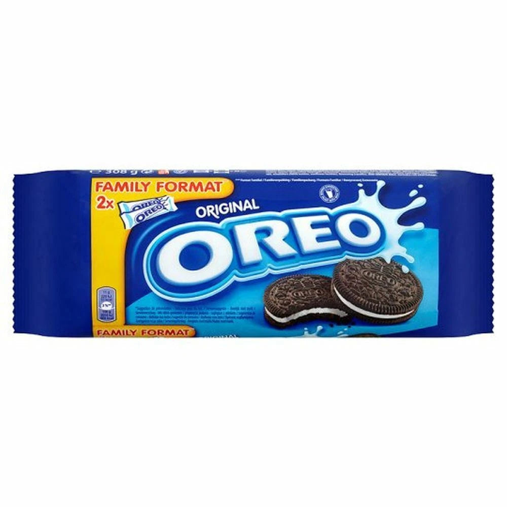 Oreo Vanilla Cookie Chocolate Sandwich Biscuits 308g