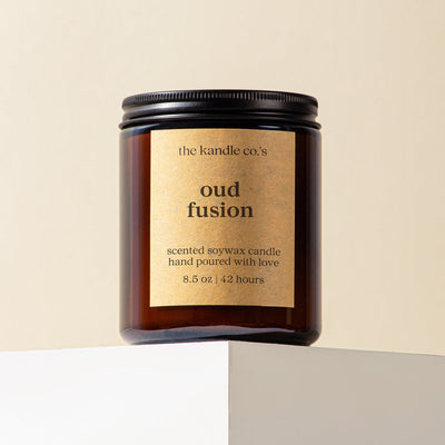 The Kandle Co.'s Oud Fusion Scented Candle 8.5Oz - Shams Shopping Centre The Kendle Co  