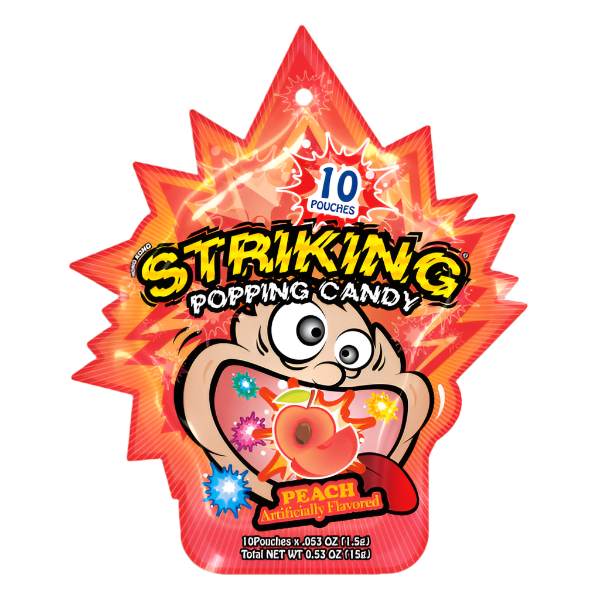 Striking Popping Candy Peach 15g