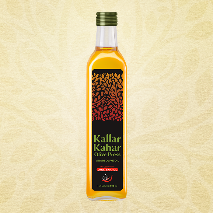 Kallar Kahar Olive Press Chilli Garlic Oil 250ml