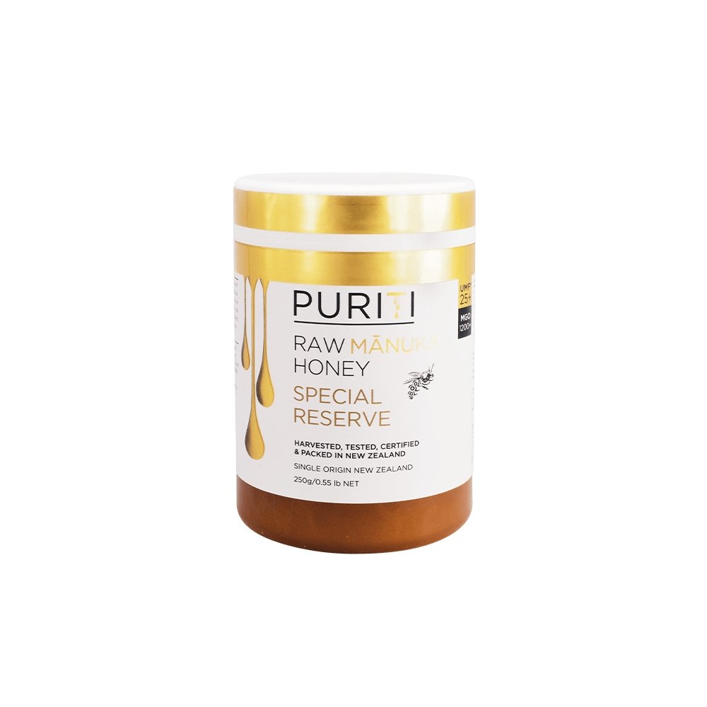 Puriti Special Reserve UMF25+ Raw Manuka Honey 250g