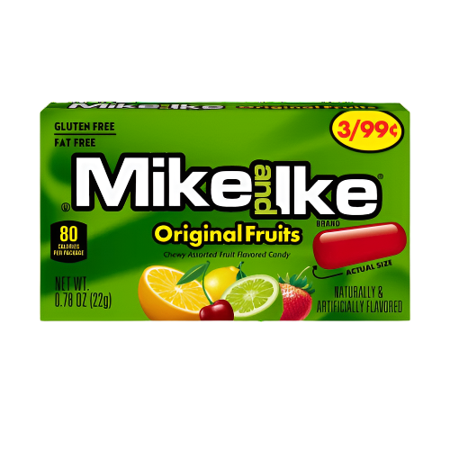Mike and Ike Original Fruits 22g