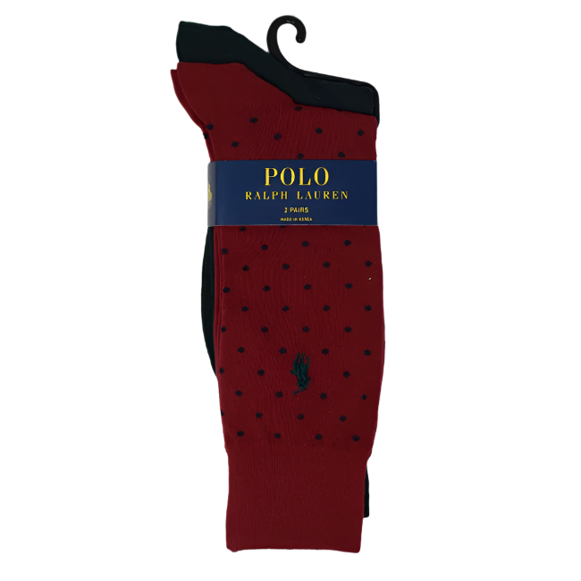 Ralph Lauren Polo Red/Green Socks 2&