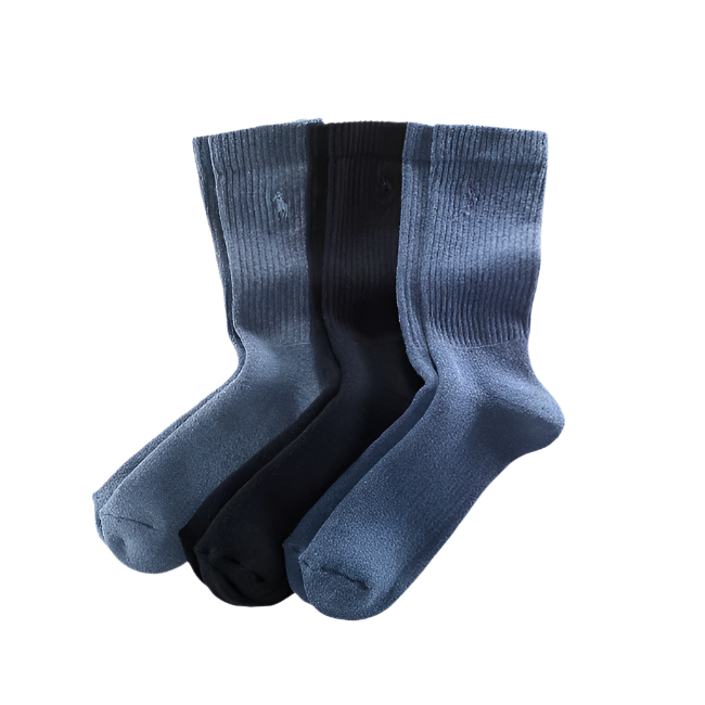 Polo Ralph Lauren Navy Socks 3's Box ZP899812BXC
