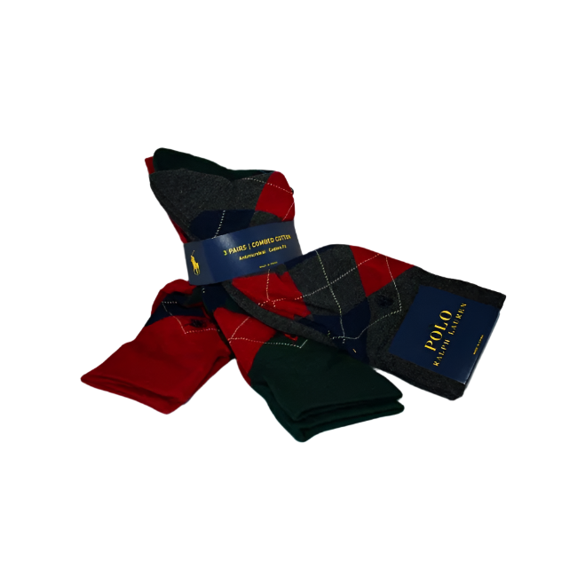 Polo Ralph Lauren Combed Cotton Socks 3&