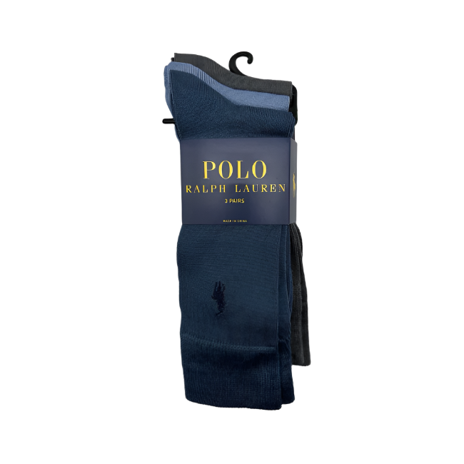 Ralph Lauren Polo 3p Sock Denas (SIU)