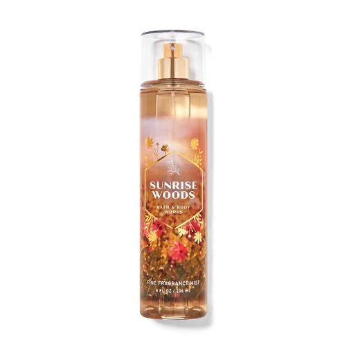 BBW Sunrise Wood Fragnance Body Mist 236ml - Shams Shopping Centre Bath & Body Works  