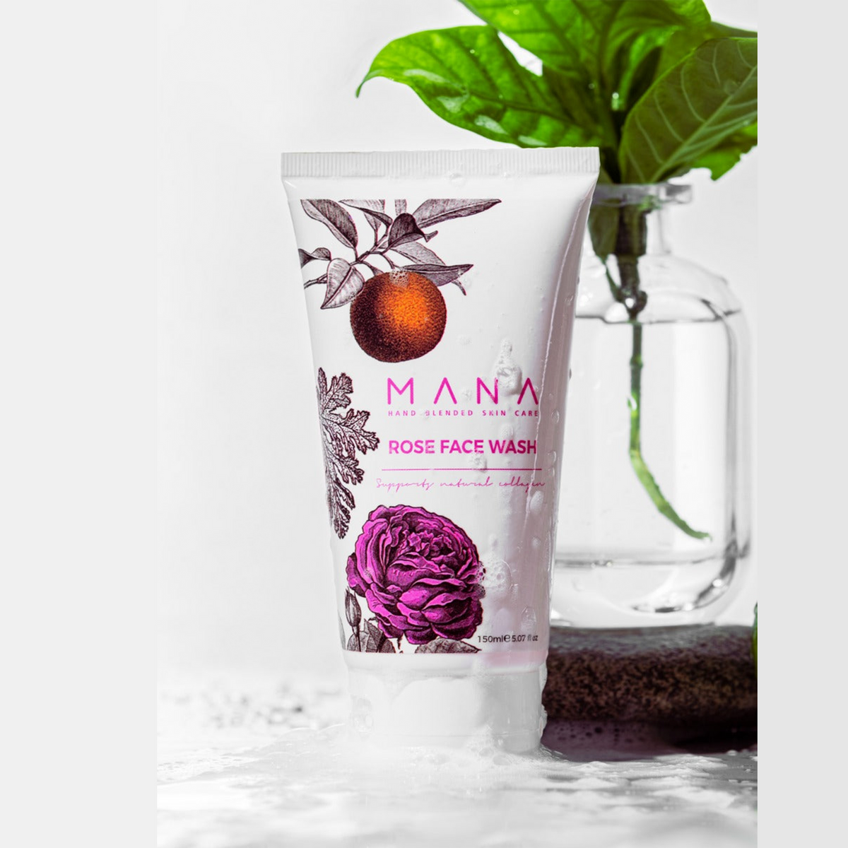 MANA Rose Face Wash 150ml - Shams Shopping Centre Mana Beauty Spirit  