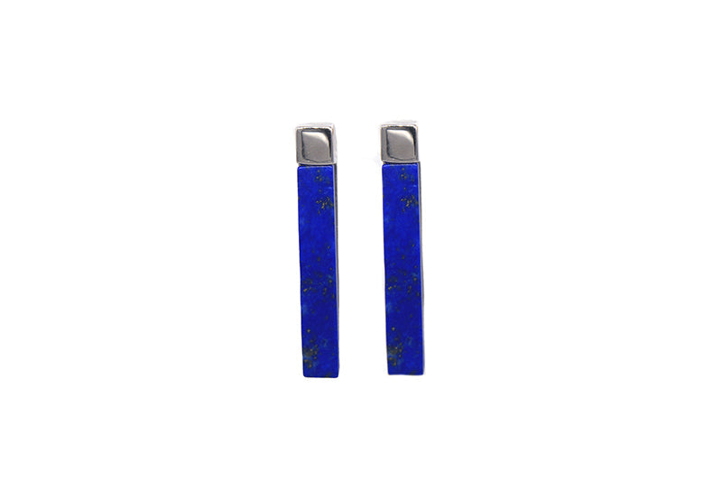 AMNA Silver Square With Lapislazuli Jewelry ASJ-E20