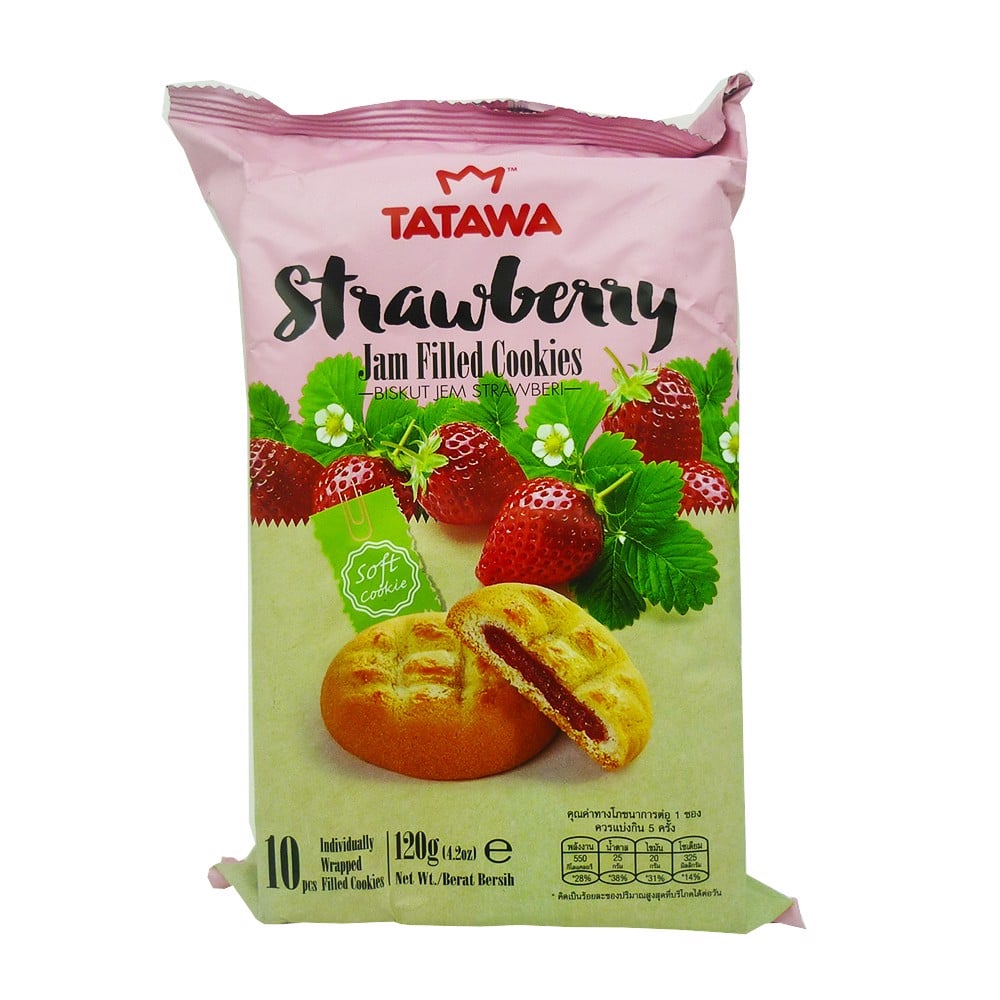 Tatawa Strawberry Jam Filled Cookies 120g - Shams Shopping Centre Tatawa  