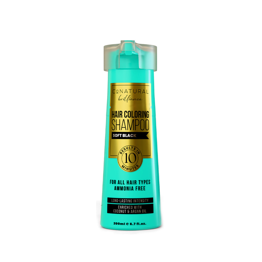Conatural Brilliance Soft Black Hair Coloring Shampoo 200ml
