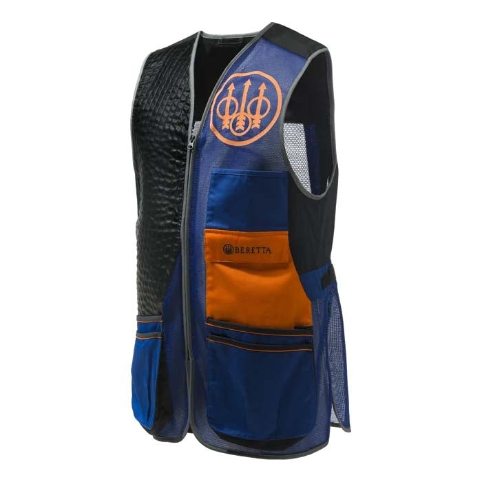 Beretta Sporting EVO Vest-GT911T155305C6-BLUE BLACK & ORANGE - Shams Shopping Centre Beretta  
