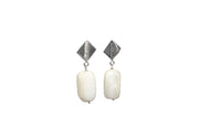 AMNA Square Posts with Rectangular Mother of Pearls Jewelry ASJ-E34