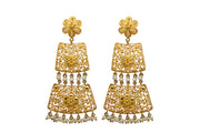 AMNA Taarkashi Long Earrings Gold Plated Jewelry ASJ-E06