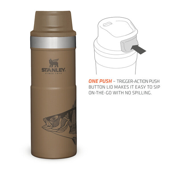 Stanley Classic Peter Perch Trigger-Action Travel Mug | Perch | 0.47L - Shams Shopping Centre Stanley  