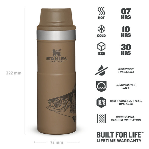 Stanley Classic Peter Perch Trigger-Action Travel Mug | Perch | 0.47L - Shams Shopping Centre Stanley  