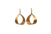 AMNA Teardrop Gold Plated Earrings Jewelry ASJ-E18