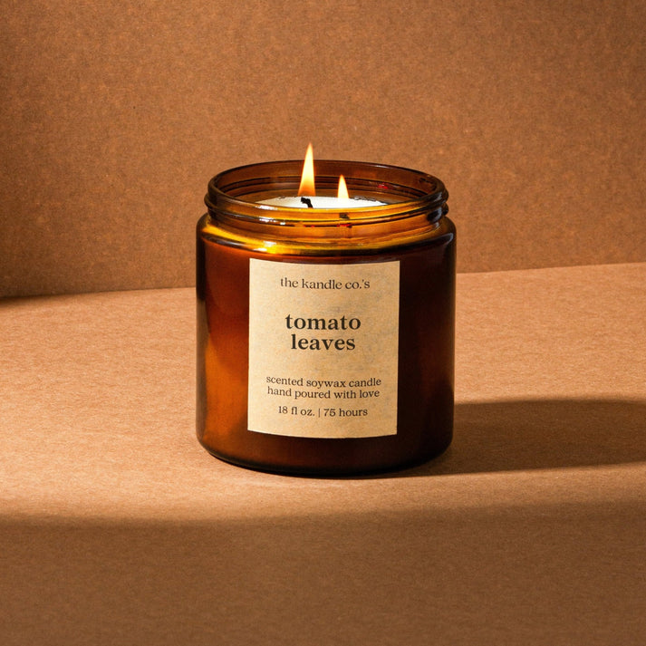 The Kandle Co. Tomato Leaves Candle 18Oz - Shams Shopping Centre The Kendle Co  